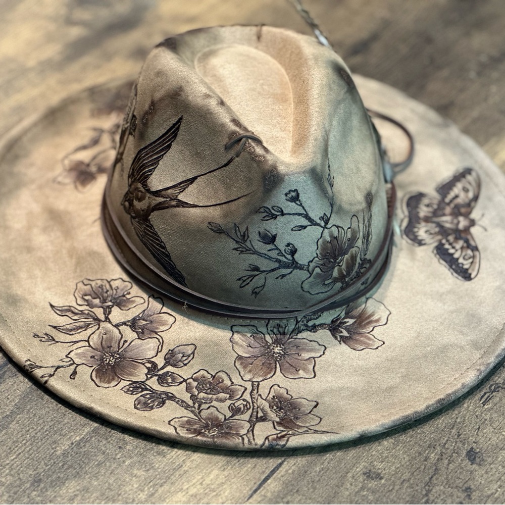 Burned hat